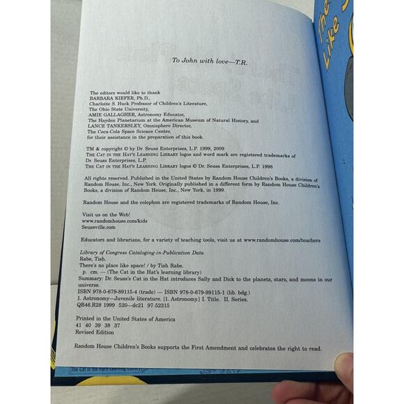 There's No Place Like Space! Revised Edition Dr. Seuss by Tish Rabe - Picture 4 of 10
